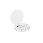 Câble de charge ultra-rapide avec kit d'adaptateurs en ABS recyclé couleur blanc