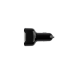 Adaptateur allume-cigare ultra-rapide avec deux ports USB couleur noir première vue
