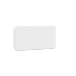 Batterie externe ultra-compacte avec capacité de 4 000 mAh couleur blanc première vue