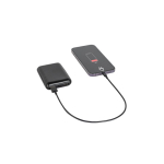 Batterie externe avec indicateur de charge et ports 8 000 mAh couleur noir deuxième vue