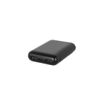 Batterie externe avec indicateur de charge et ports 8 000 mAh couleur noir