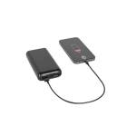 Batterie externe écologique avec indicateur de charge 20 000 mAh couleur noir deuxième vue