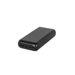 Batterie externe écologique avec indicateur de charge 20 000 mAh couleur noir
