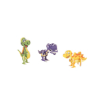 Puzzle 3D en papier 3 en 1 en forme de dinosaure idéal pour enfants couleur naturel première vue