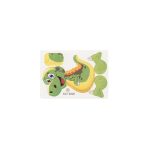 Puzzle 3D en papier 3 en 1 en forme de dinosaure idéal pour enfants couleur naturel deuxième vue