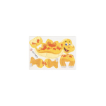 Puzzle 3D en papier 3 en 1 en forme de dinosaure idéal pour enfants couleur naturel