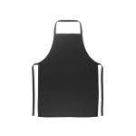 Tablier en sergé de coton idéal pour cuisiner 180 g/m² couleur noir première vue