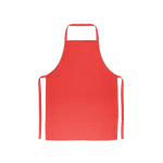 Tablier en sergé de coton idéal pour cuisiner 180 g/m² couleur rouge première vue