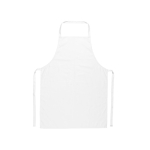 Tablier en sergé de coton idéal pour cuisiner 180 g/m² couleur blanc première vue