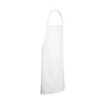 Tablier en sergé de coton idéal pour cuisiner 180 g/m² couleur blanc