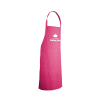 Tablier en sergé de coton idéal pour cuisiner 180 g/m² couleur rose image avec logo