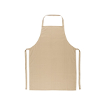 Tablier en sergé de coton idéal pour cuisiner 180 g/m² couleur beige première vue