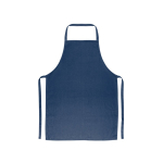 Tablier en sergé de coton idéal pour cuisiner 180 g/m² couleur bleu marine première vue