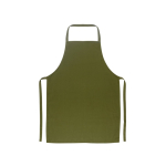 Tablier en sergé de coton idéal pour cuisiner 180 g/m² couleur vert foncé première vue