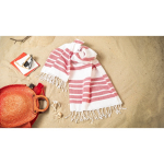 Serviette de plage en coton et polyester à rayures 180 g/m² première vue