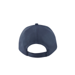 Casquette en polyester recyclé et fermeture adhésive 210 g/m² couleur bleu marine troisième vue