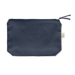 Trousse de toilette en tissu recyclé avec fermeture éclair assortie