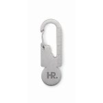 Porte-clés pour chariot de courses avec outils multifonctions couleur argenté quatrième vue principale