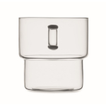 Tasse entièrement en borosilicate avec design empilable 300ml couleur transparent sixième vue