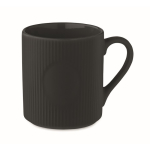 Tasse en céramique mate avec finition en relief 340ml couleur noir