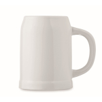 Chope à bière spéciale sublimation 500ml couleur blanc cinquième vue