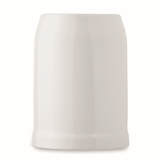 Chope à bière spéciale sublimation 500ml couleur blanc sixième vue