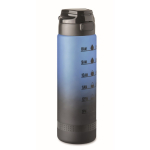 Bouteille anti-fuite en RPET avec indicateur d’hydratation 1L couleur bleu