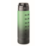 Bouteille anti-fuite en RPET avec indicateur d’hydratation 1L couleur vert