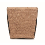Pot carré biodégradable avec graines de menthe fabriqué en UE couleur beige septième vue