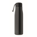 Bouteille anti-fuite en acier inoxydable avec anse en corde 500ml couleur noir quatrième vue