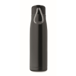 Bouteille anti-fuite en acier inoxydable avec anse en corde 500ml couleur noir cinquième vue