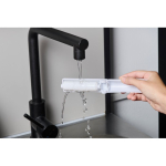 Rouleau adhésif nettoyant dans un étui blanc réutilisable couleur blanc cinquième vue photographique
