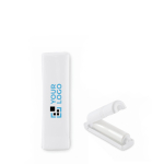 Rouleau adhésif nettoyant dans un étui blanc réutilisable couleur blanc vue avec zone d'impression