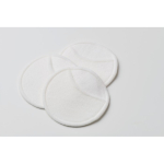 Set de 3 disques réutilisables et lavables pour nettoyage facial couleur beige deuxième vue photographique