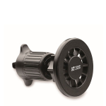 Support magnétique pour téléphone de voiture avec rotation à 360° couleur noir vue avec zone d'impression