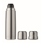 Thermos inox recyclé avec 2 tasses intégrées dans le couvercle 750ml couleur argenté mat septième vue