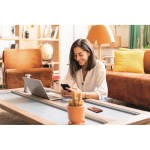 Chargeur sans fil magnétique à charge rapide et batterie externe 15 W deuxième vue d'ambiance