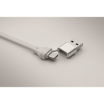 Porte-clés et support pour téléphone avec câbles de charge de 26 cm couleur blanc septième vue photographique