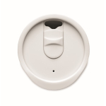 Gobelet à emporter double paroi avec détail en liège à la base 300ml couleur blanc sixième vue