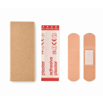 Set de 15 pansements dans une boîte en papier recyclé couleur beige