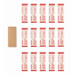 Set de 15 pansements dans une boîte en papier recyclé couleur beige quatrième vue