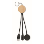 Set 4 en 1 de câbles de charge et charge pour montre en porte-clés couleur noir
