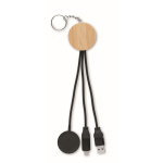 Set 4 en 1 de câbles de charge et charge pour montre en porte-clés couleur noir cinquième vue
