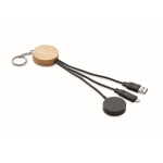 Set 4 en 1 de câbles de charge et charge pour montre en porte-clés couleur noir