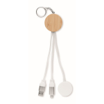 Set 4 en 1 de câbles de charge et charge pour montre en porte-clés couleur blanc