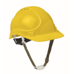 Casque de travail avec bandeau ajustable entre 52 et 62 cm couleur jaune
