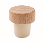 Bouchon idéal pour bouteilles de vin en bois de hêtre couleur bois