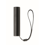 Lampe torche rechargeable avec 3 niveaux de luminosité et zoom couleur noir troisième vue