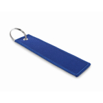 Porte-clés rectangulaire en tissu polyester en plusieurs couleurs couleur bleu roi