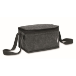 Sac isotherme personnel en feutre RPET avec poche frontale 5L couleur gris foncé